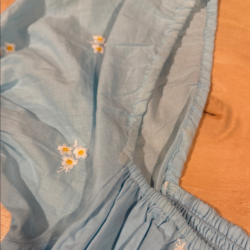 Cleobella Belinda Light Blue Mini Dress large - Picture 9 of 10